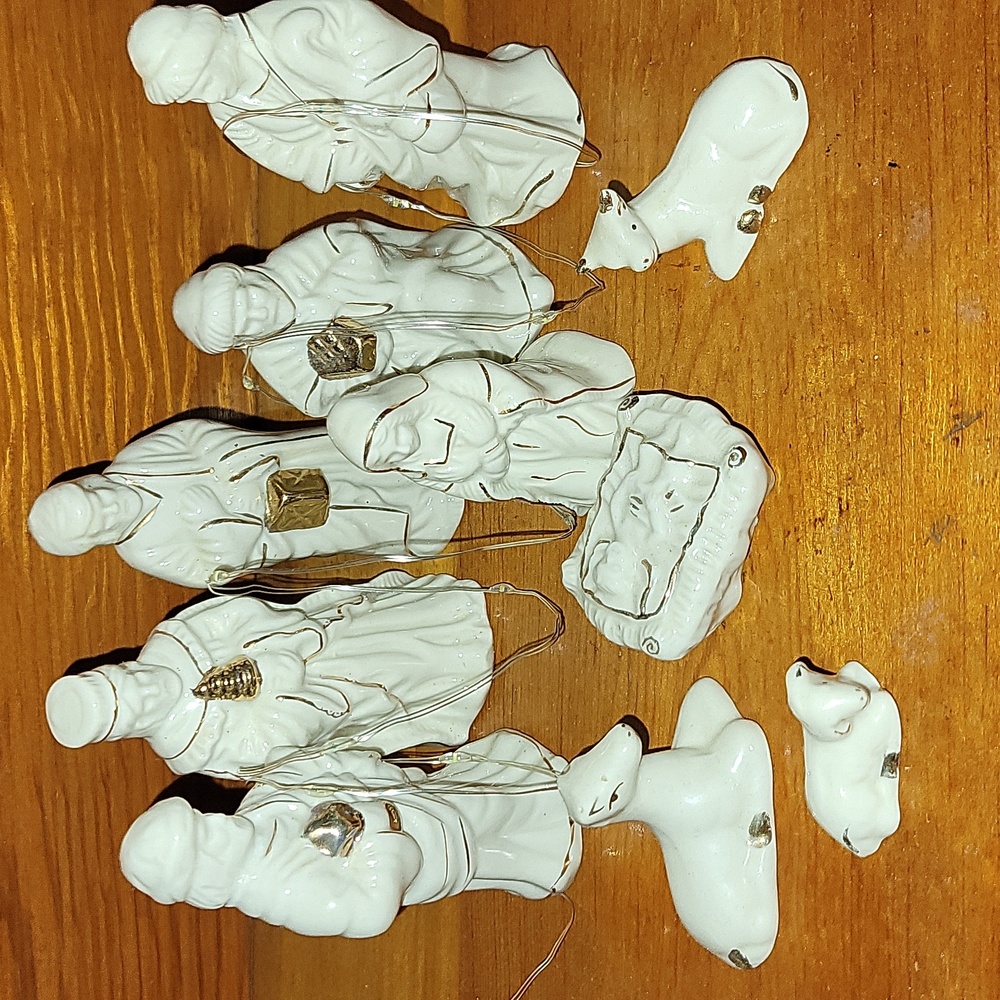 Antique Nativity Set
